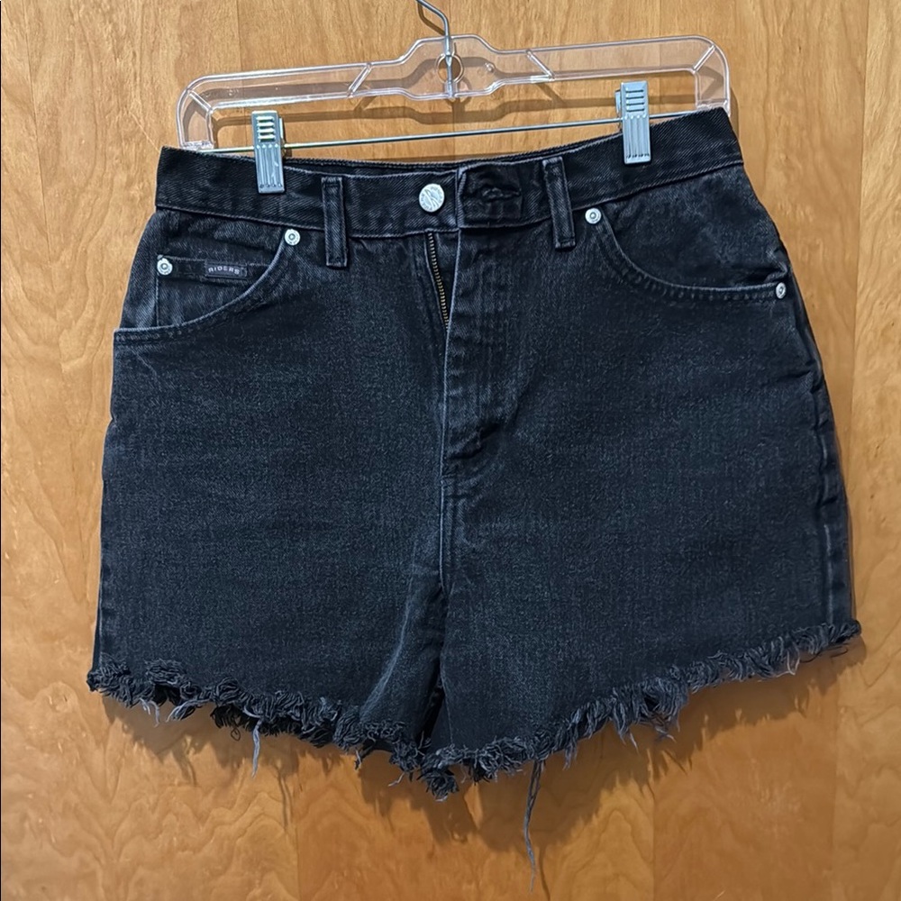 Vintage Black Denim Shorts - Riders